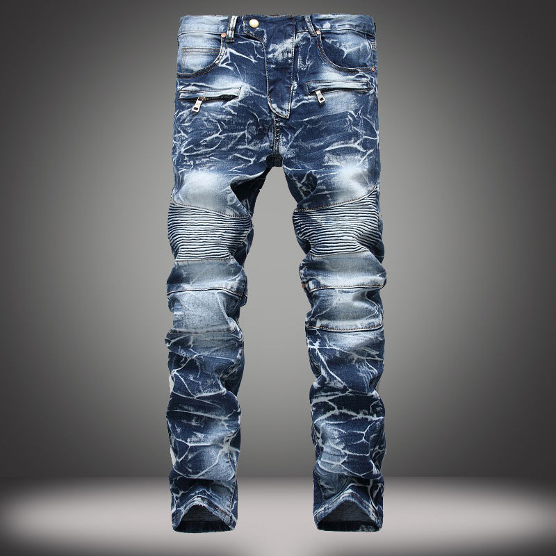 Slim Fit Pants Classic Jeans Male Denim