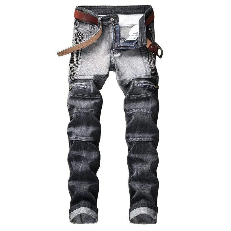 Casual Men Jeans  Slim Fit Hip Hop Denim Men`s Jeans