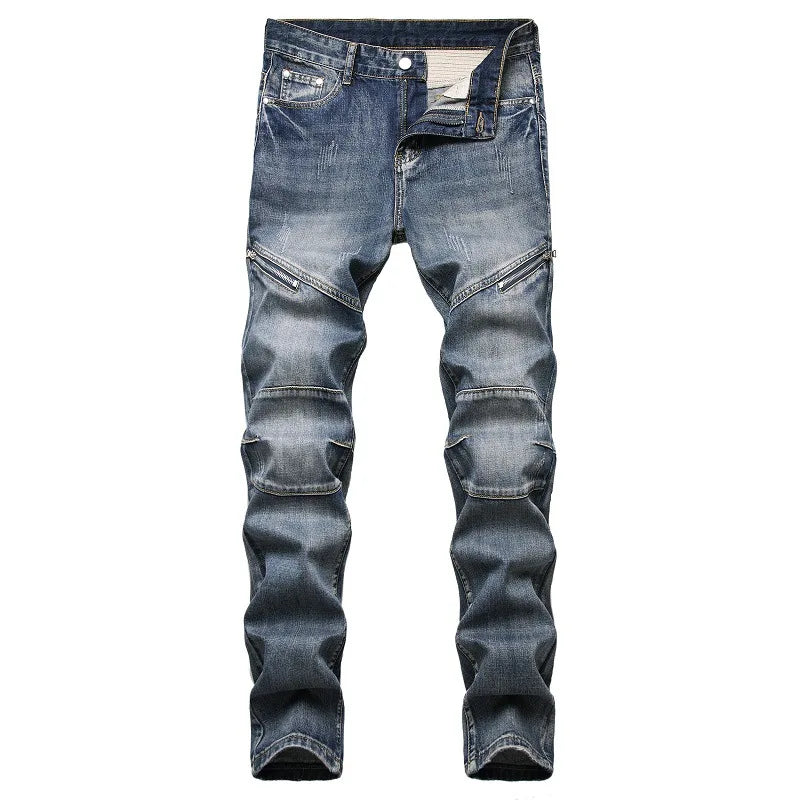 Casual Men Jeans  Slim Fit Hip Hop Denim Men`s Jeans