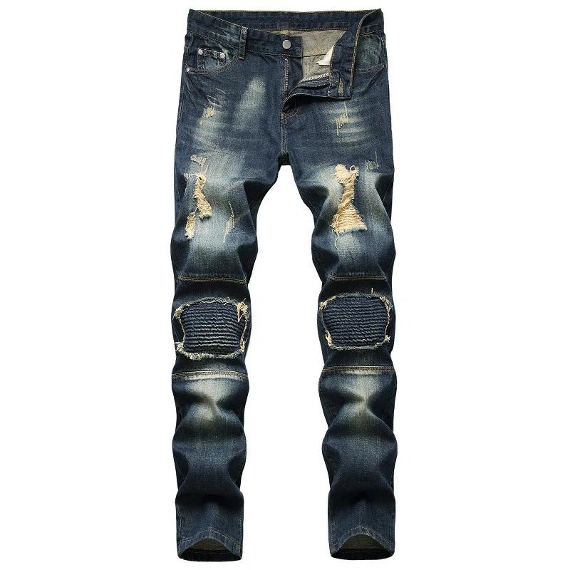 Casual Men Jeans  Slim Fit Hip Hop Denim Men`s Jeans