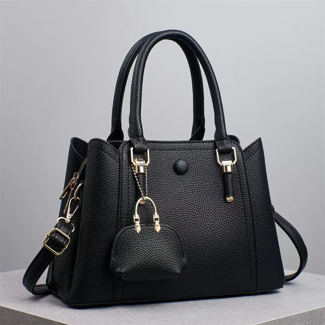 Women Fashion Casual Solid Color Large Capacity Handbag