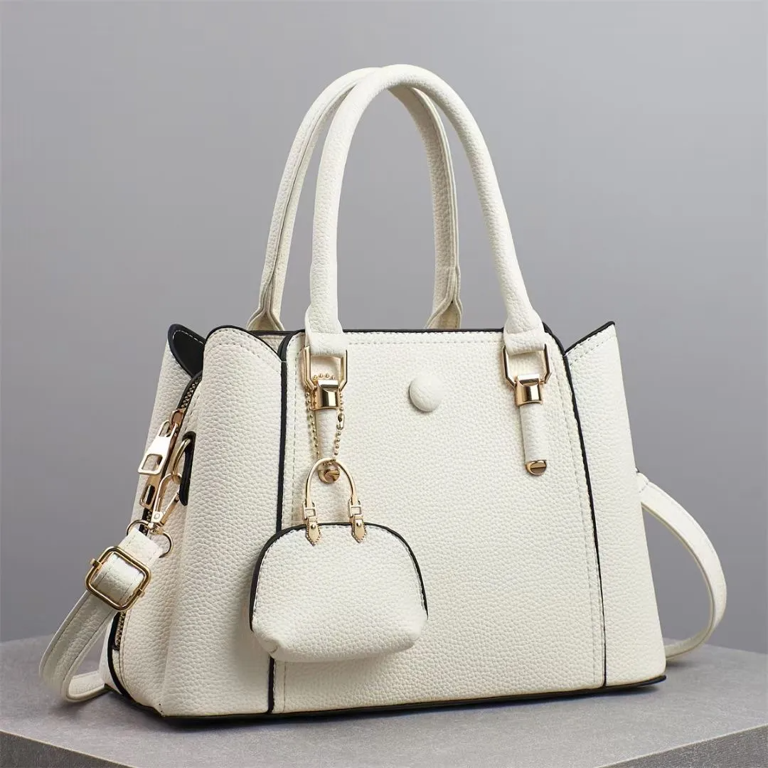 Women Fashion Casual Solid Color Large Capacity Handbag