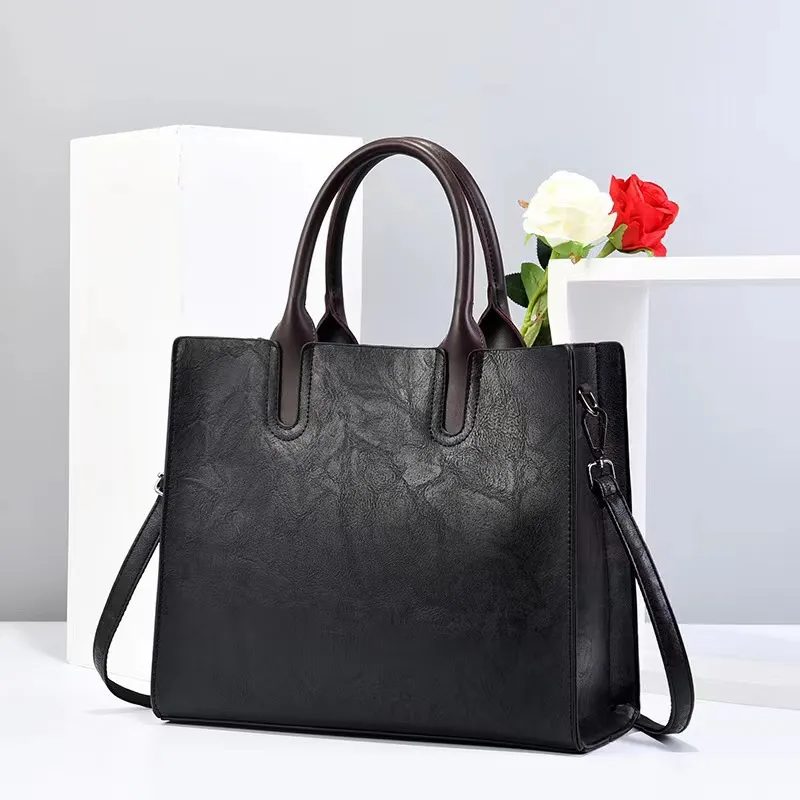 Women Fashion Casual Solid Color Large Capacity Handbag SKU: T103D16766 Min.Order: 1